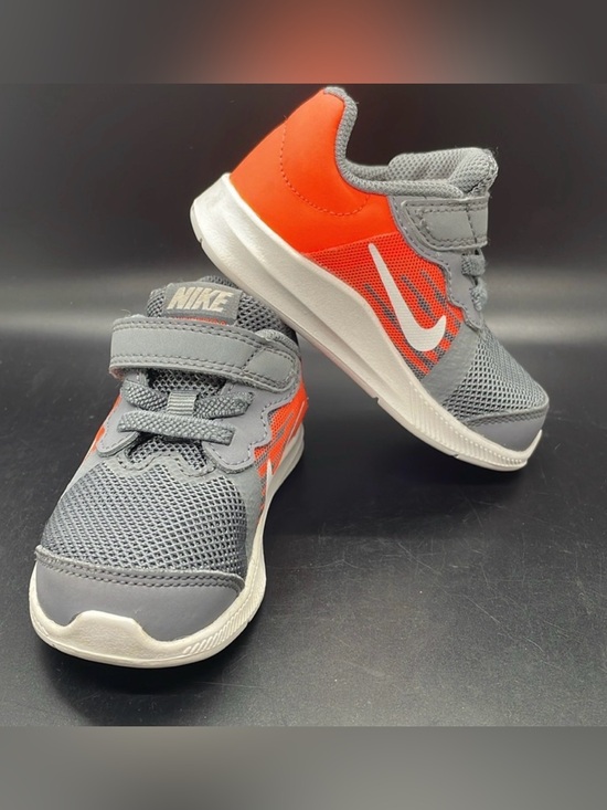 Nike Other - Nike Downshifter 8 Toddler Gray & Orange Shoes Size 5C